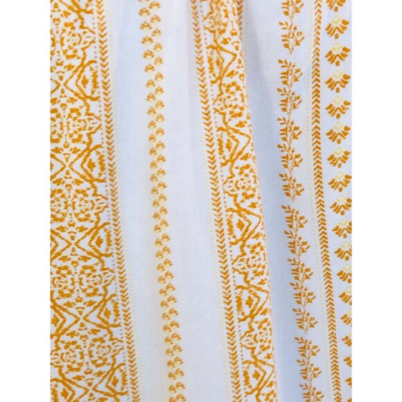 (6‎ for $25) Sonoma White and Gold Peasant Blouse size medium - Picture 4 of 5